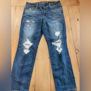 American eagle distressed super stretch legging size 12 short